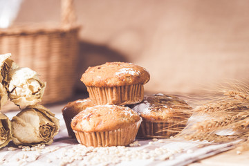 Freshly baked Banana cupcake