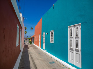 Walking around the UNESCO site of Otrobanda - on the Caribbean island of Curacao