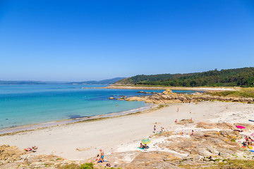 Muxia, Spain. Scenic sandy beach