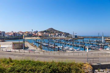 Muxia, Spain. View of the city and port