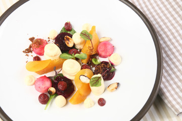 Autumn vegetable salad