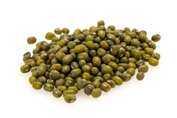 Dry raw beans mung for cooking