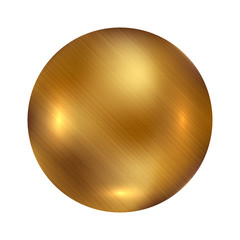 Vector of gold ball