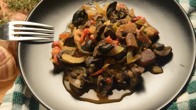 Insalata di chiocciole ft7109_0160 Snail salad Ensalada de caracol