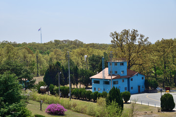  North Korean. The demarcation line between South and North Korea