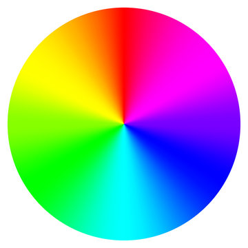 Vector illustration of color wheel