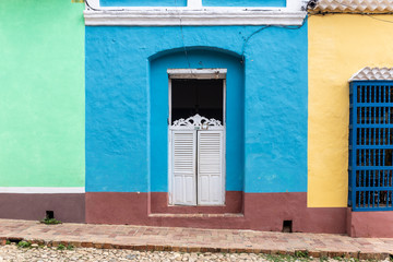 Streets of the city of Cienfuegos in Cuba
