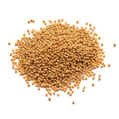 mustard dried isolated in a pile