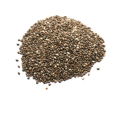 chia dried isolated in a pile