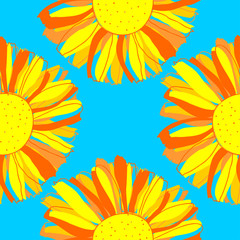 Seamless floral pattern. Decorative texture. Abstract background for design.