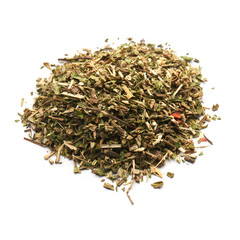 dried mint isolated pile
