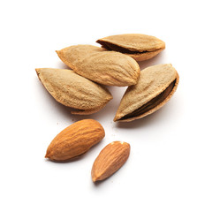 almond whole nuts in husk