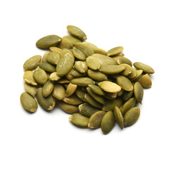 pumpkin seeds isolated pile