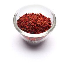 spice mix for pilaf isolated in a glass plate