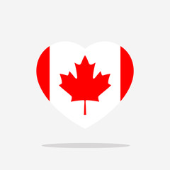 Obraz premium Canada Flag icon sign template color editable. Canada national symbol vector illustration for graphic and web design.
