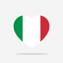 Italy Flag icon sign template color editable. Italy national symbol vector illustration for graphic and web design.