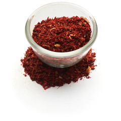 soup mix isolated in  a glass plate