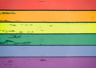 holztextur Regenbogenfarben Regenbogen Symbol Homosexualität