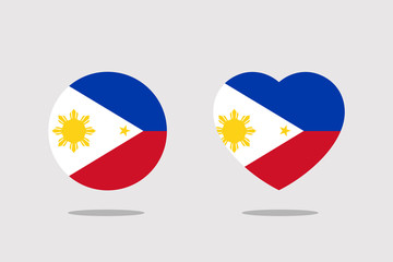Philippine Flag icon sign template color editable. Philippine national symbol vector illustration for graphic and web design.