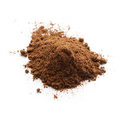 ground nutmeg isolated