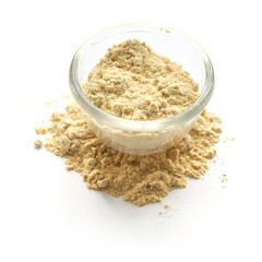 Georgian mix seasoning ucho suneli isolated a glass plate