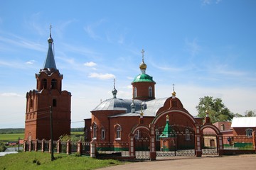 Fototapeta na wymiar view of the church in Chuvashia in Russia