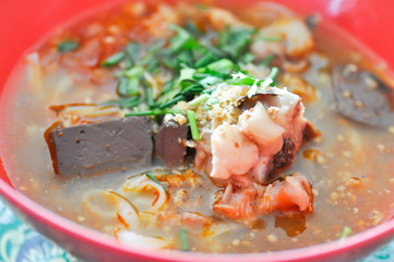 noodles ,Thai noodles with fishball