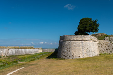 the vauban fortifications of Saint Martin de Re on a sunny day