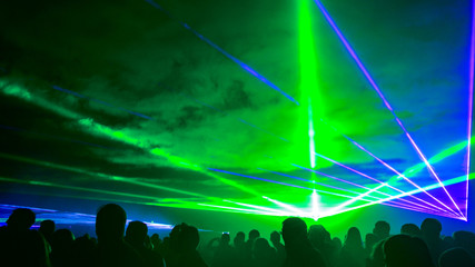 Laser show im Freien © Corri Seizinger