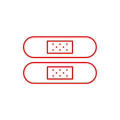 Flat minimal patch icon. Simple vector patch icon. Isolated patch icon for various projects.