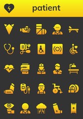 patient icon set