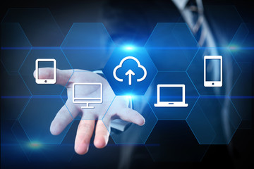 Upload Data Storage Business Technology Network Internet Concept
