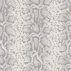 Behang Dierenhuid Snake skin patroon ontwerp - grappige tekening naadloze patroon. Belettering poster of t-shirt textiel grafisch ontwerp. / behang, inpakpapier.