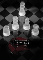 chess pieces on board © juancmc01