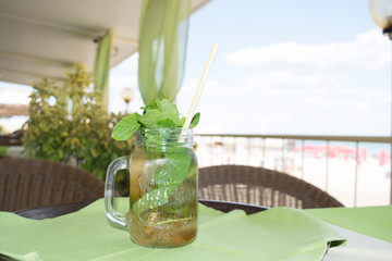  drink, cooled, fresh, summer. tasty beautiful