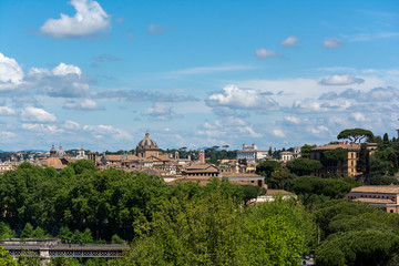Fototapeta na wymiar Rome city skyline panorama