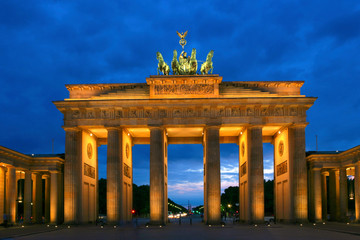 Obraz premium Brama Brandenburska w Berlinie, Niemcy
