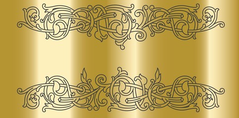 Celtic pattern ornament decoration design element.