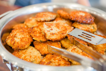 Golden Brown Fried Eggplant