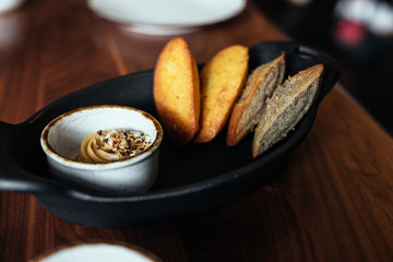 Cornbread Madeleine with Whipped Butter
