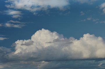 Clouds in the sky - Cumulus clouds - Sky in summer