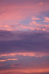 Naklejka na ściany i meble Sunset Purple an Pink Sky