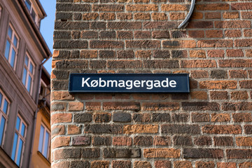 Street Sign in Copenhagen