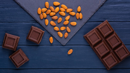Broken chocolate bar