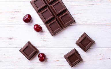 Broken chocolate bar