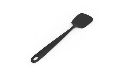 3d rendering of a spatula isolated in white studio background