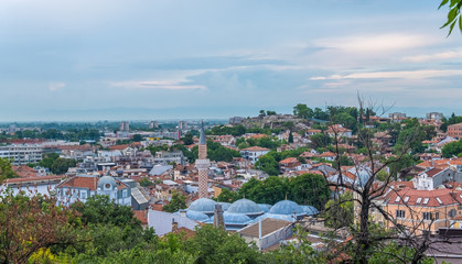 Gorgeous views of the city of Plovdiv from the top of Sahat tepe (Danov's hill) one of the city's...