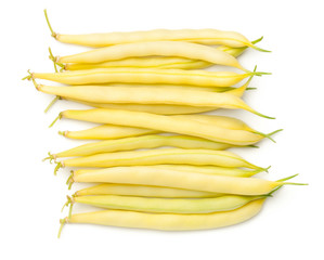 Yellow Beans Isolated On White Background