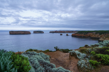 Kalkstein Küste im Port Campbell Nationalpark an der Great Ocean Road in Victoria Australien