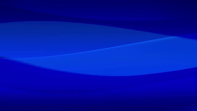 Blue abstract animation looping seamless. Waves, lines and light in smooth moves, fading progressively. 4K decorative background or backdrop.